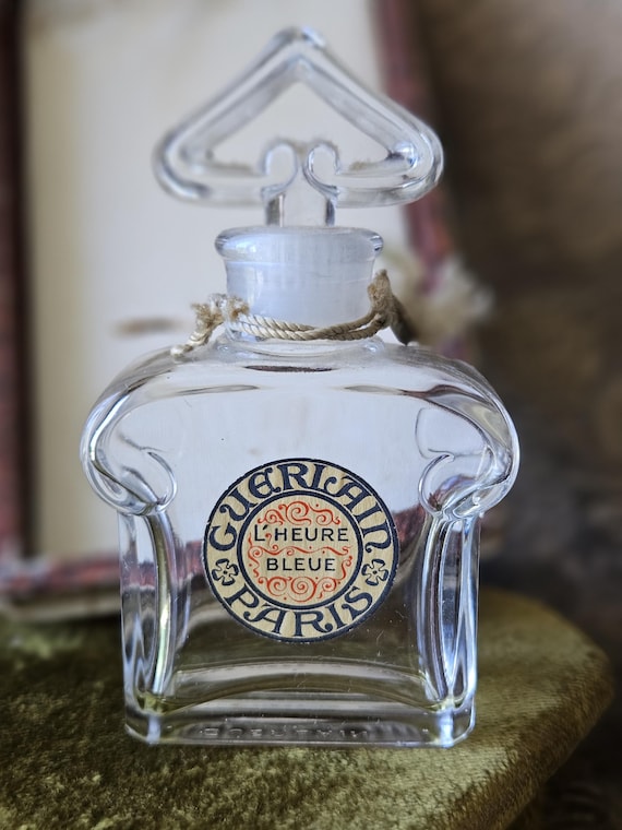 Rare Vintage French Guerlain L'HEURE BLEU Empty Eau De Parfum