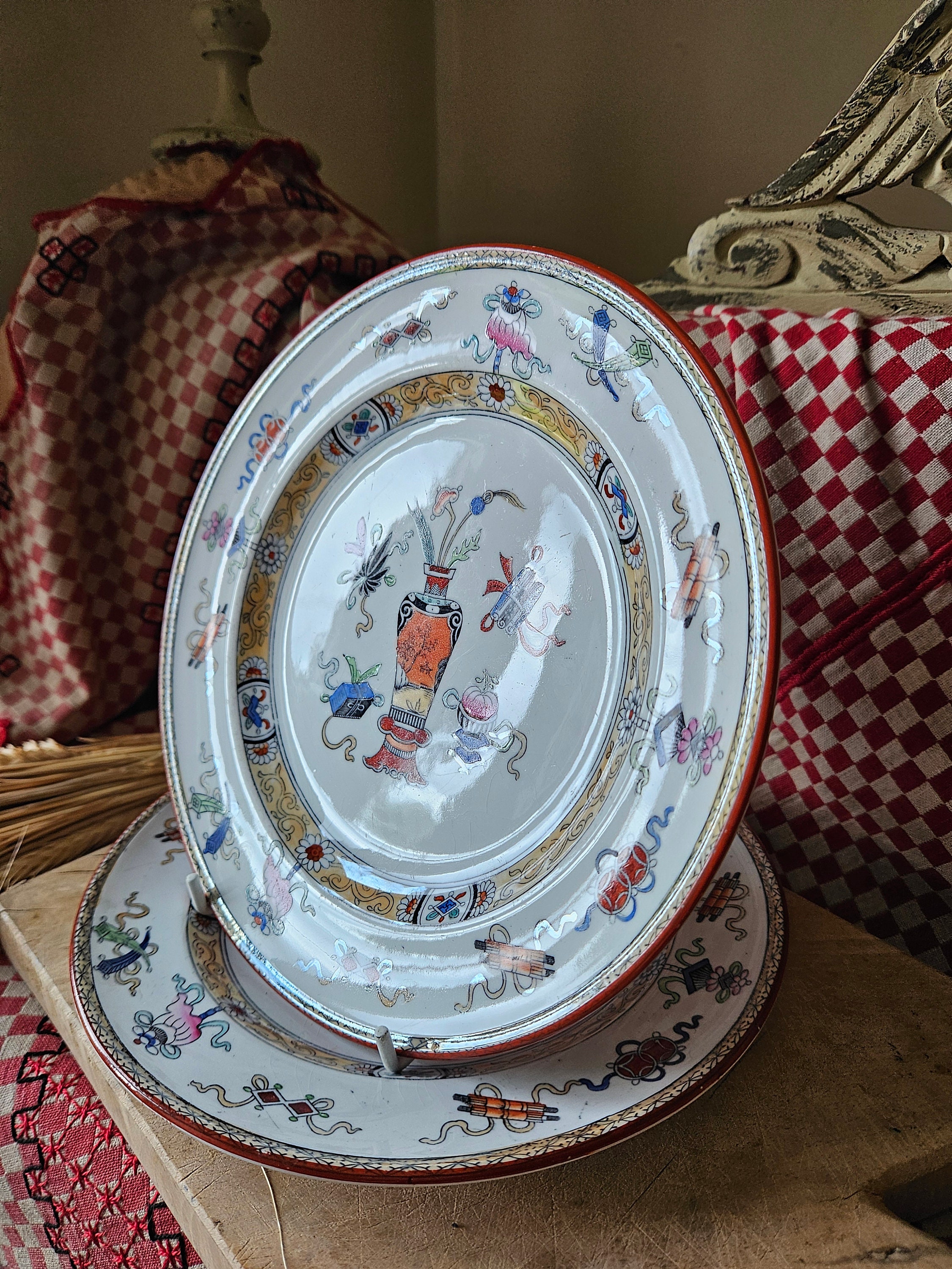 Stunning Rare Pair 0f 19thc French-found Antique English Minton