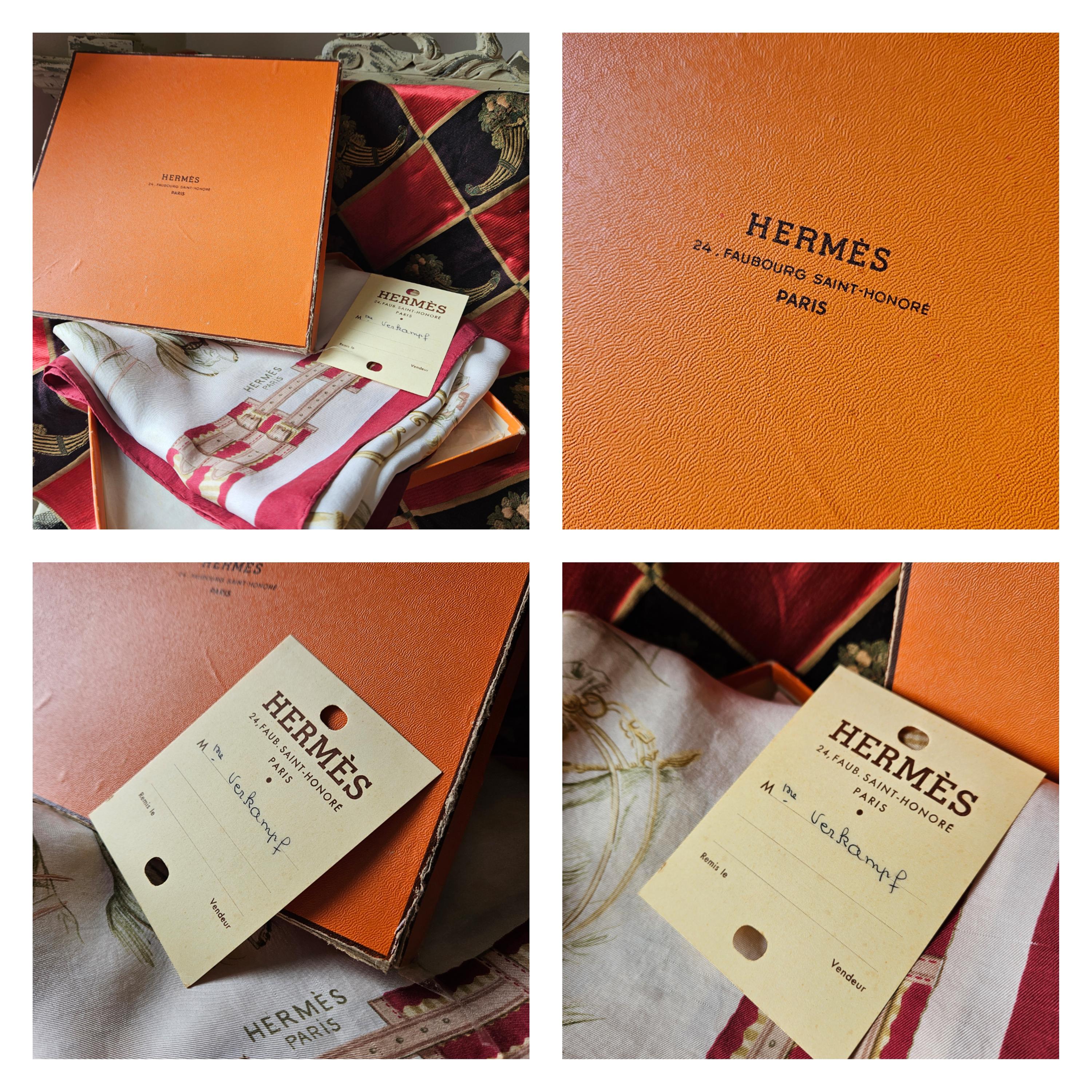Authentic Original HERMÈS Vintage French Paris 'panache Et