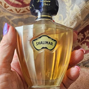 Rare Ltd Edition Vintage French Guerlain SHALIMAR Paris Eau De Parfum 75ML Shimmering Perfume Bottle & FULL contents-Exquisite Collectable