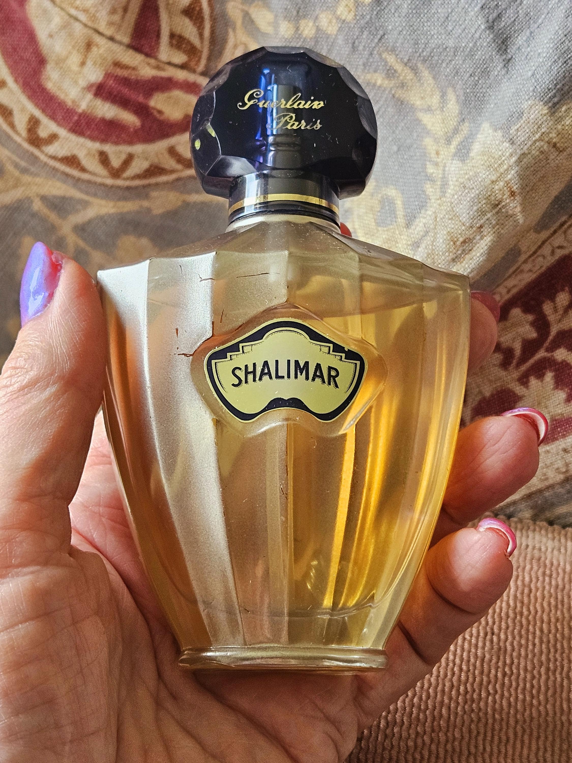 ヴィンテージ フランス 香水 ゲラン シャリマール(SHALIMAR) Vintage Guerlain Shalimar Eau De Cologne 6 oz Bottle with