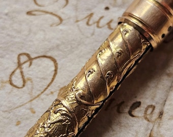 RARE 19thC Antique French A.W.Faber Paris Gold Chatelaine Propelling Pencil-Exquisite Decorative Desktop Collectable circa.1890&#39;s-Beautiful!