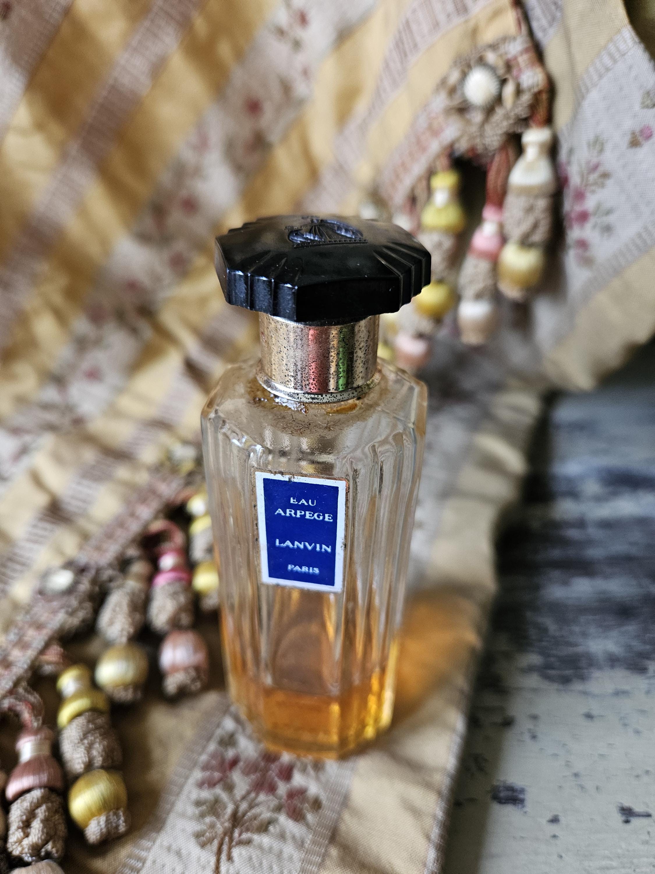 RARE Antique French Eau ARPEGE Lanvin Paris Perfume Splash