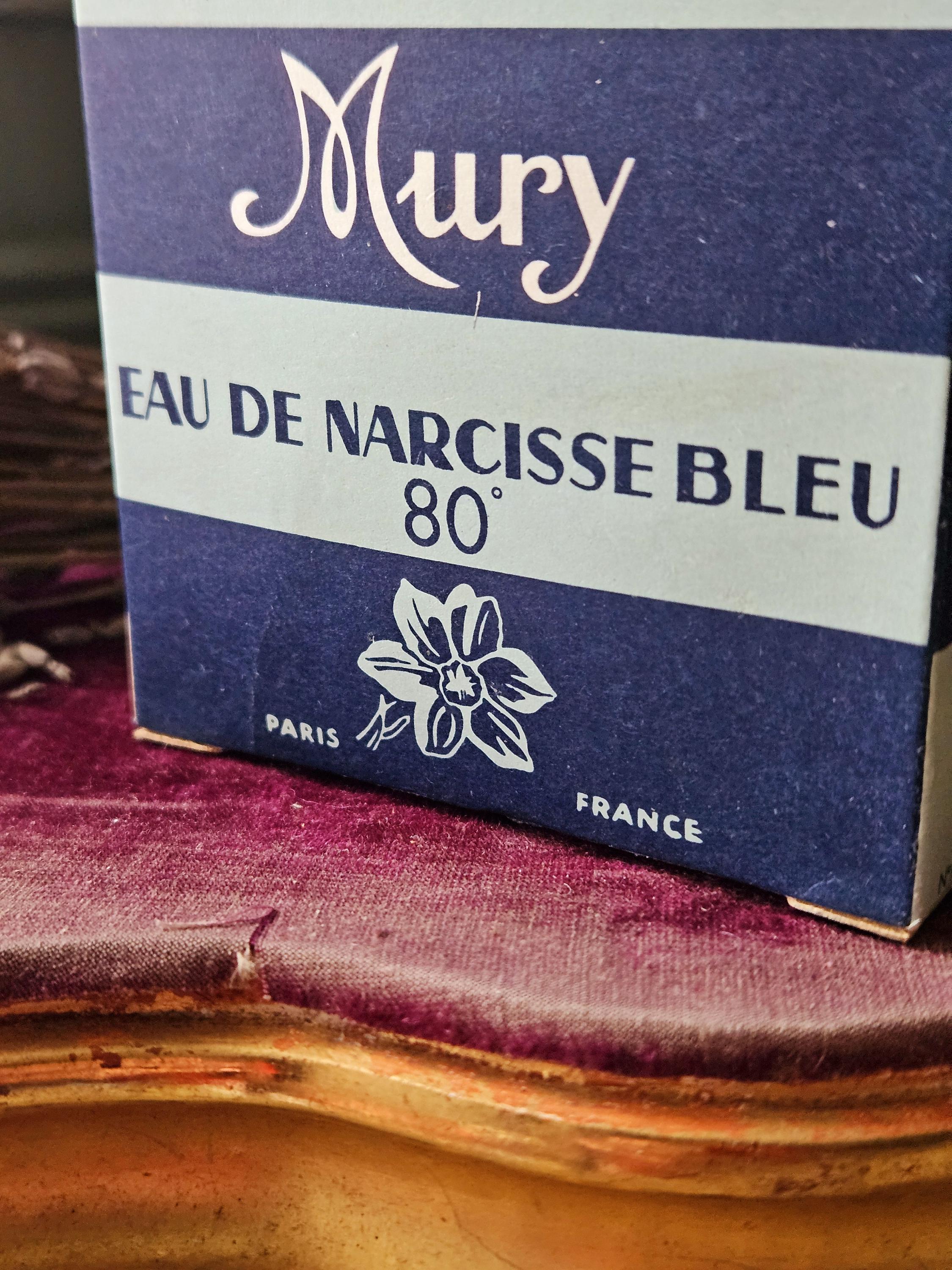 Exquisite Rare Vintage French MURY Eau De Narcisse Bleu EDT Medium
