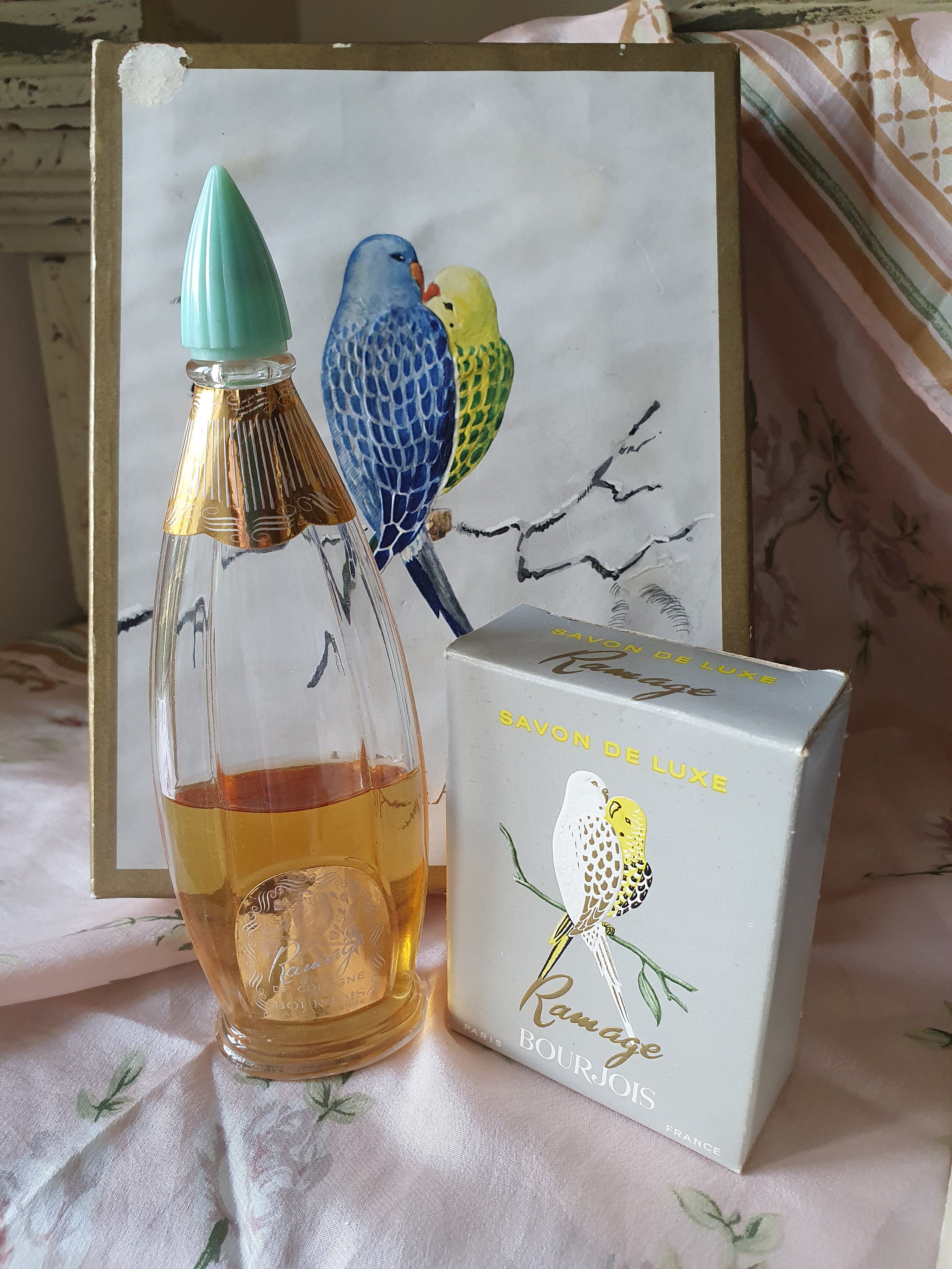 Rare Vintage French BOURJOIS Boxed Coffret Set RAMAGE Bourjois