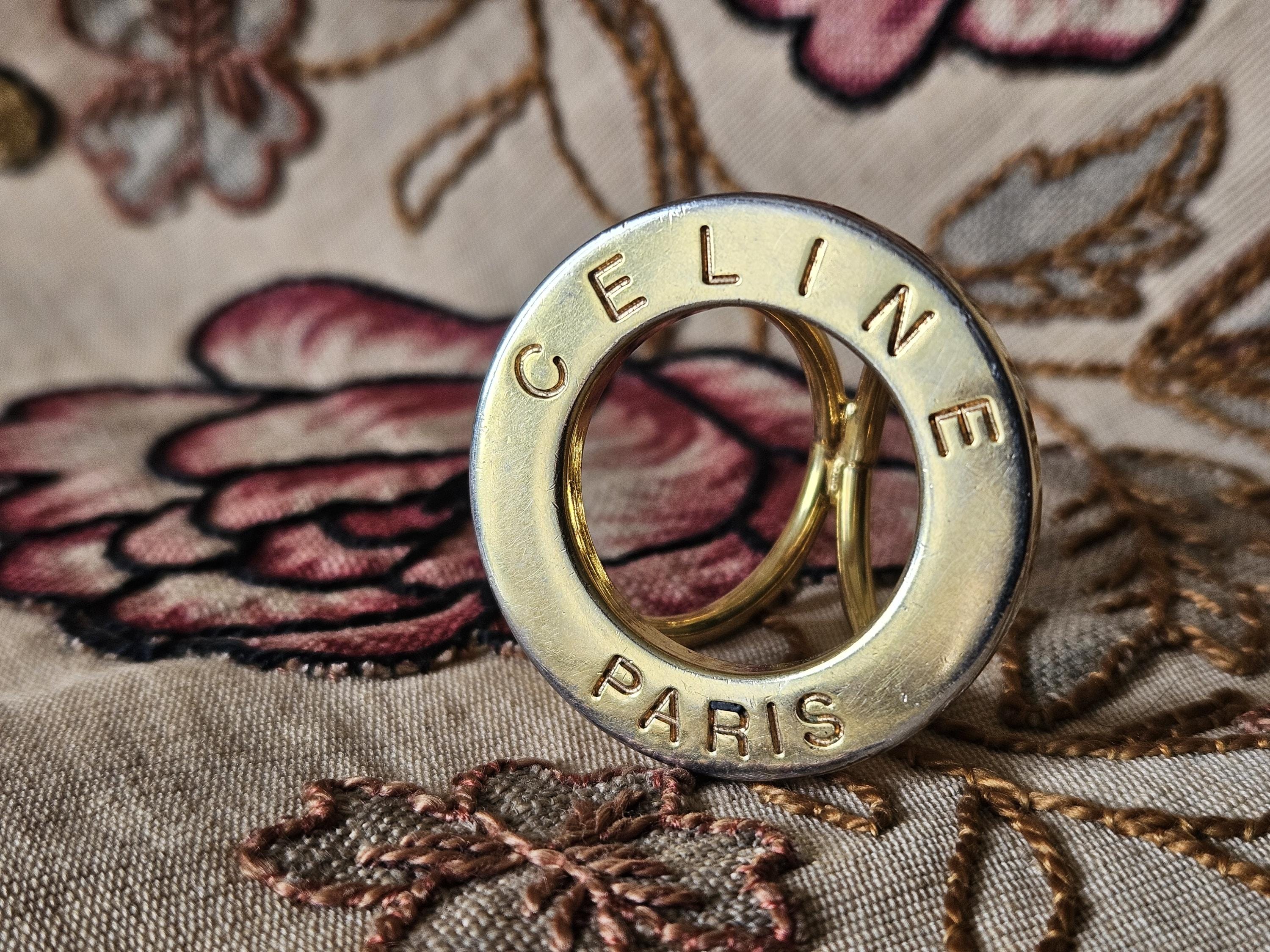 ✮ Silver925刻印あり✮ CELINE...Vintage ring Vintage Celine Ring - Etsy
