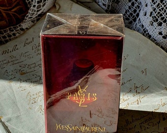 Rare Vintage French Sealed Miniature Yves Saint-Laurent PARIS 7.5ml / 0.26fl.oz Eau de Toilette Unused Parfum Perfume Collectable  c.1980's