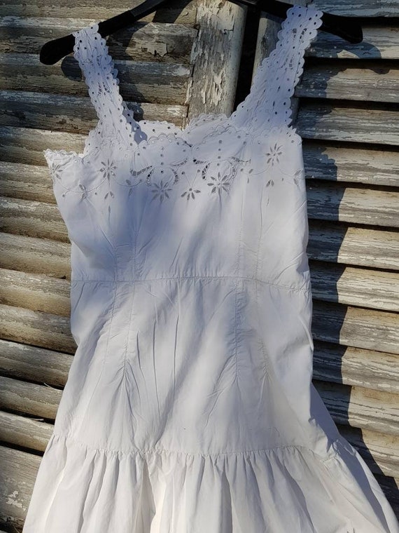 Superbly Pretty Broderie Anglaise Antique French W