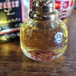 Vintage French Miniature Yves Saint-Laurent PARIS 7.5ml / 0.26 fl.oz &#39;Fleur de Parfum&#39; (Rare Intense) Unused Perfume Collectable-c.1989