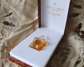 Exquisite Vintage French Guerlain MITSOUKO Eau De Parfum Miniature Perfume Bottle in Original packaging-Exquisite Rare Petit Collectable....