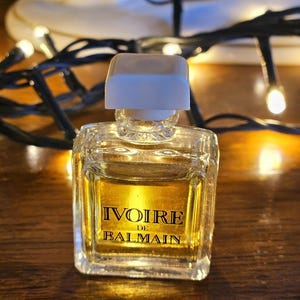 Vintage French IVOIRE de Balmain Miniature Parfum Bottle & Contents (Pierre Balmain Paris)-Rare Collectable MINIATURE Eau de Toilette-7.5mls