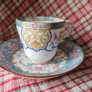 美品　サルグミンヌ　Minton　カップ&ソーサー　フランスアンティーク アンティークティーカップ＆ソーサー サルグミンヌ Minton 216 B