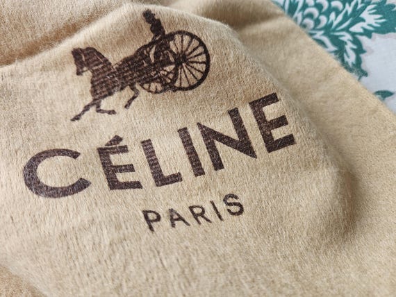 Authentic Vintage French CELINE Protective Drawstring Dustbag for