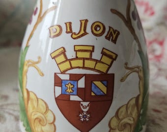 RARE Antique French DIJON Grey Poupon Mustard Pot-collectable Hand