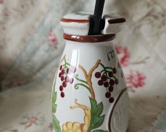 RARE Antique French DIJON Grey Poupon Mustard Pot-collectable Hand