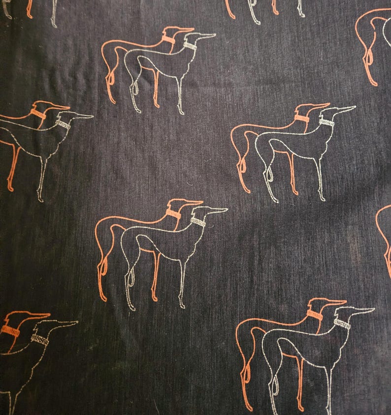 Stunning Vintage French Silk Fabric Textile Remnant-black Ground With ...
