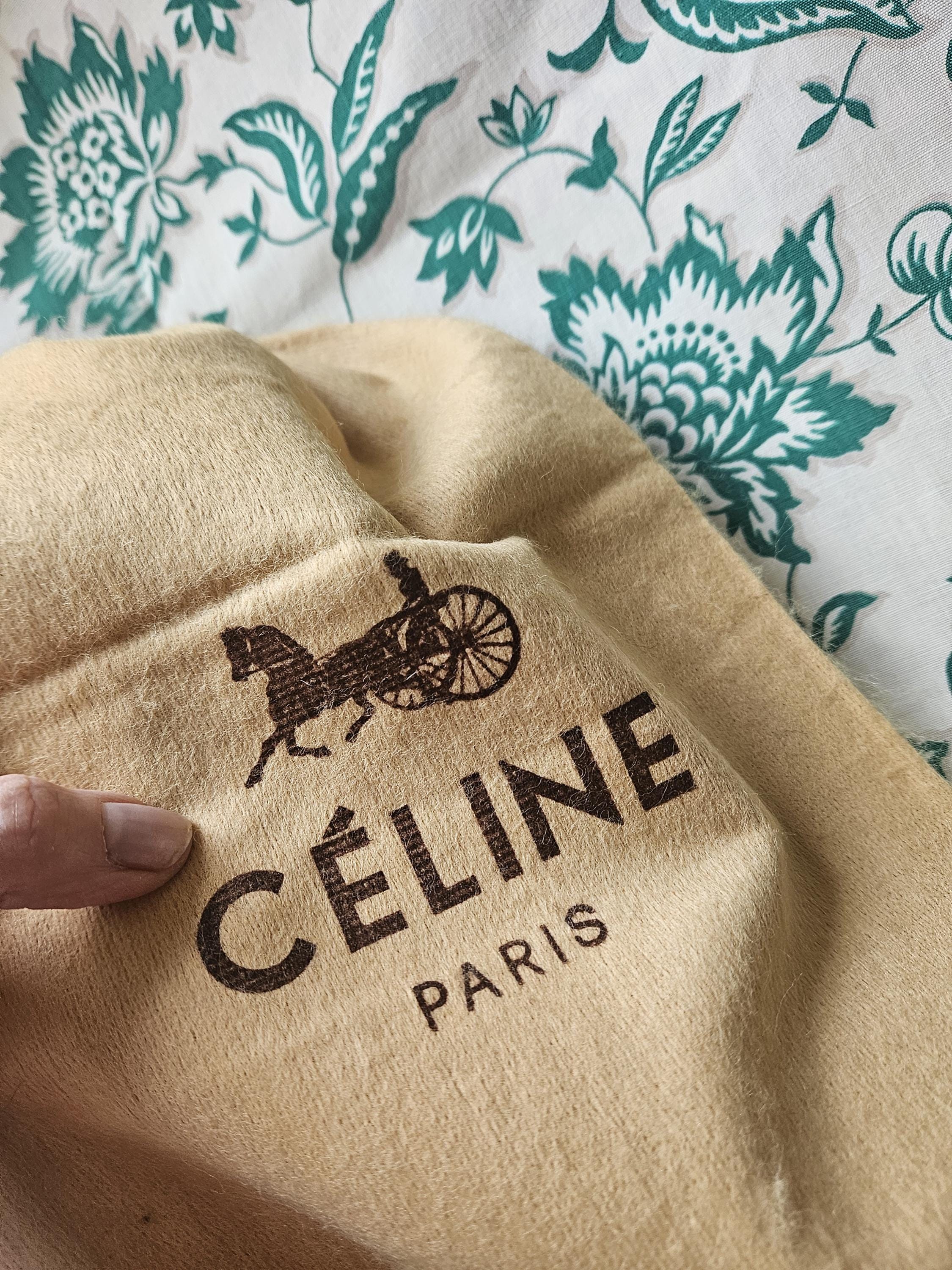 Authentic Vintage French CELINE Protective Drawstring Dustbag for 