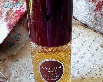 RARE Vintage French Lanvin Eau de COLOGNE Atomiser Demonstrator Bottle, c.1970's presenting as 9/10ths of Original 100ml Contents