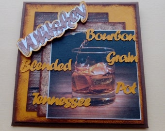 Money gift for whiskey fans / money gift packaging for connoisseurs / money gift case / voucher packaging