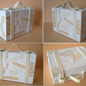 Personal money suitcase for the wedding, individual money gift for the honeymoon image 3