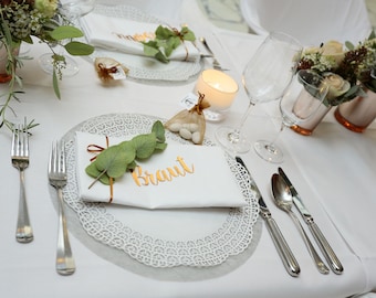 Individual place cards, name cards, name lettering for your celebration