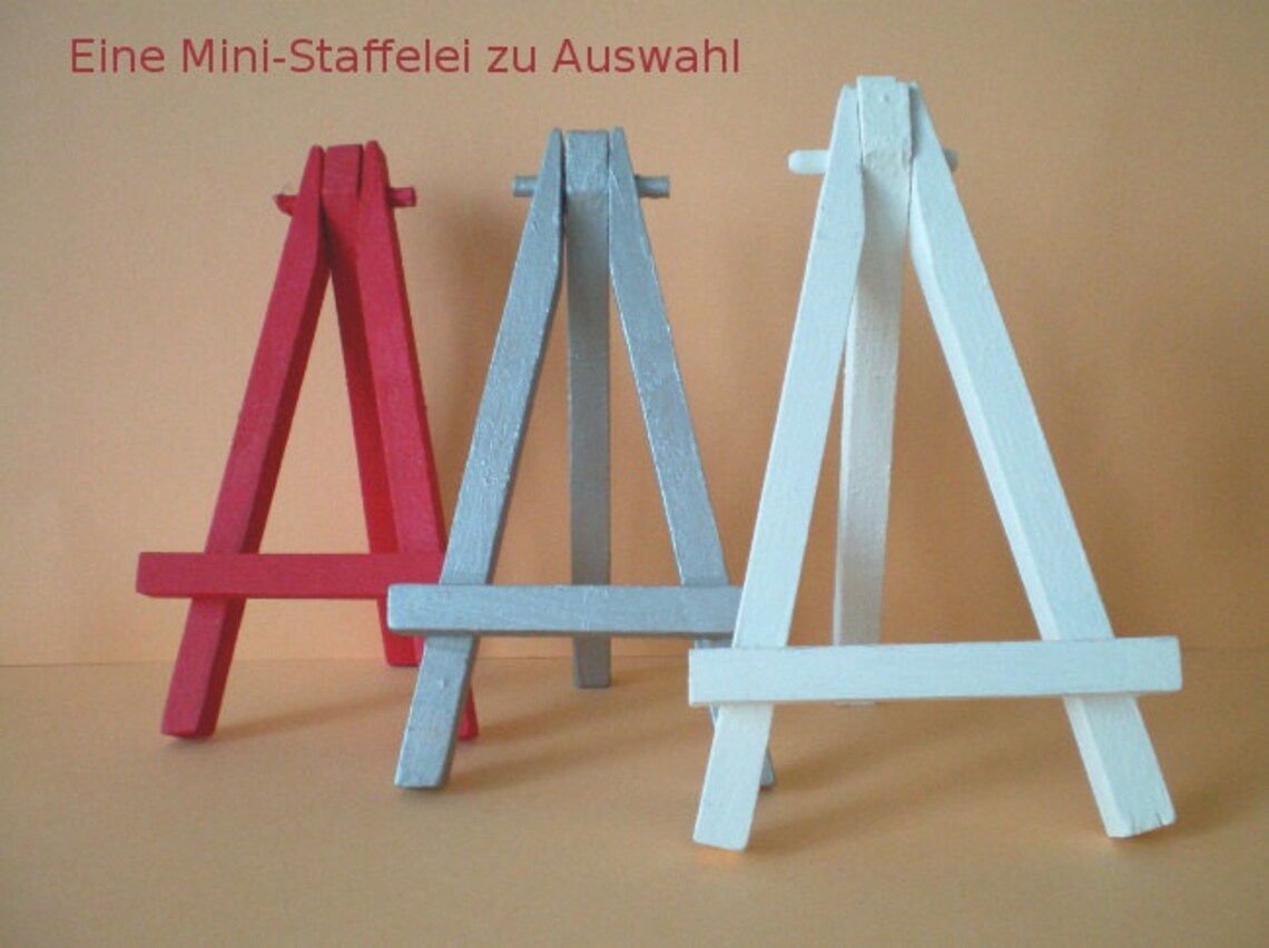 Coloured Mini Easel / Card Holder / Table Number 12 Cm Etsy UK