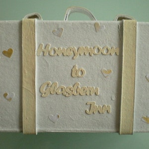Personal money suitcase for the wedding, individual money gift for the honeymoon image 5