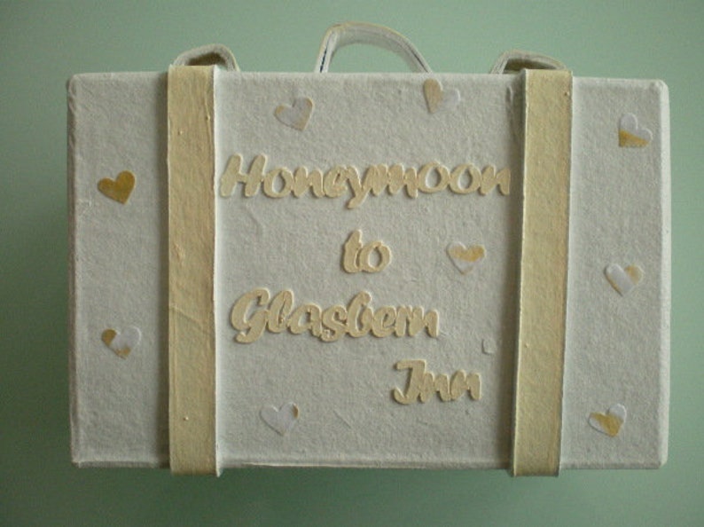 Personal money suitcase for the wedding, individual money gift for the honeymoon image 5