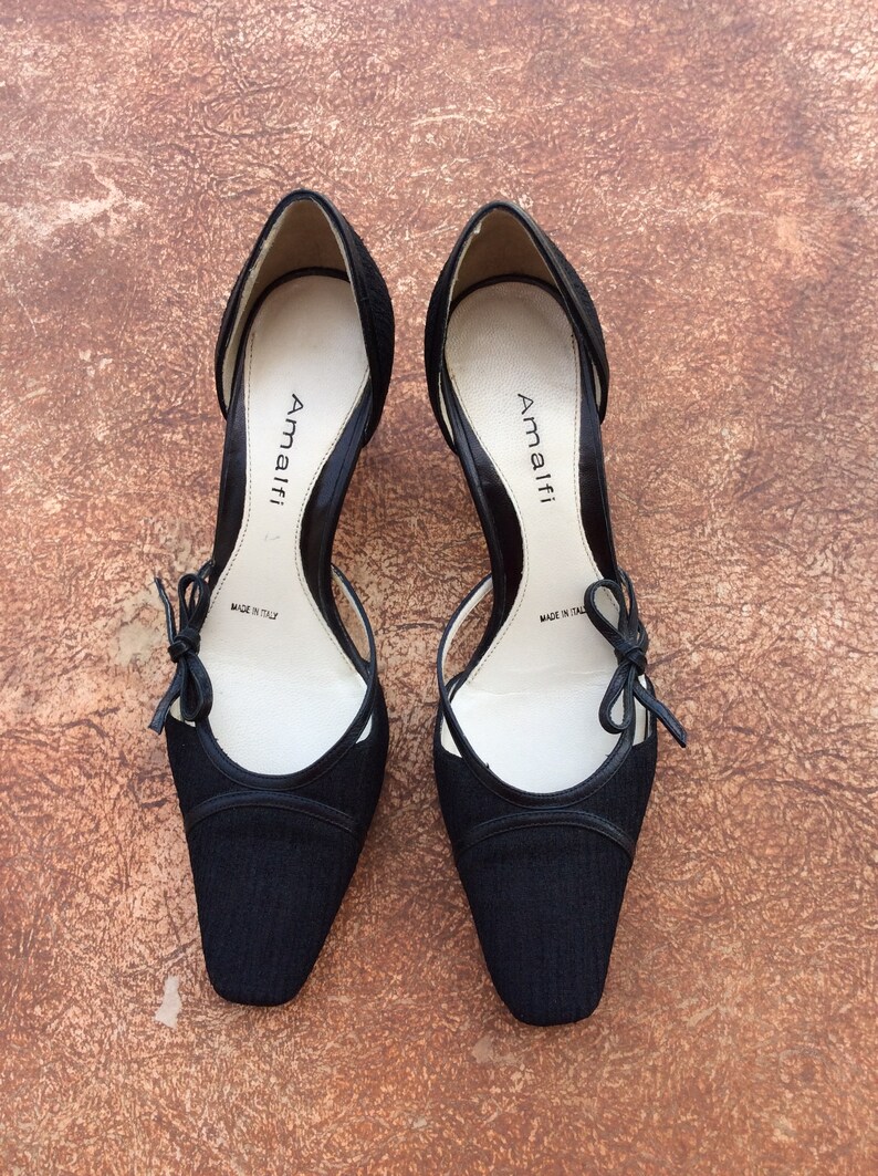 dainty black heels