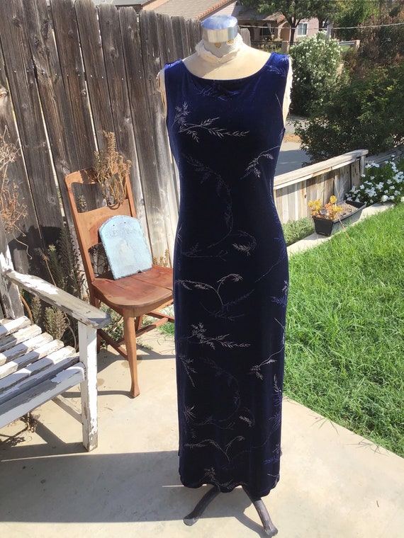 Vintage R-Wear Rampage Velvet Prom Gown - Vintage
