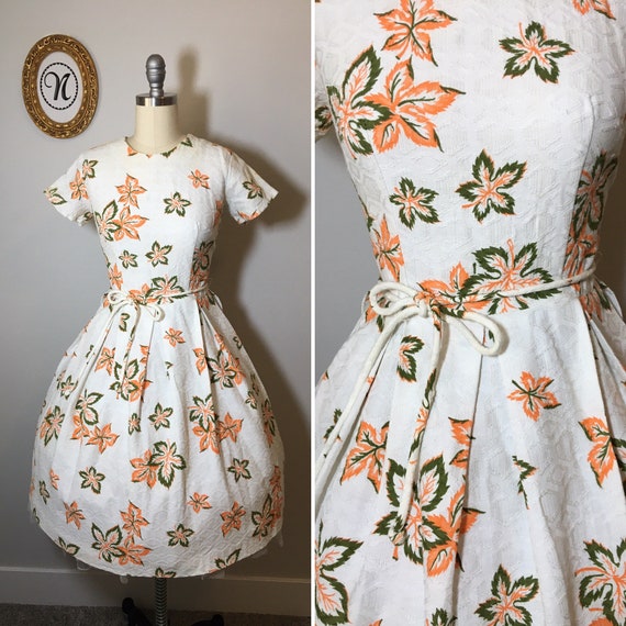 1950s vintage cotton dress