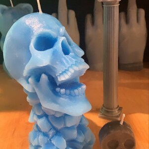 Skull candle/Candle/figure/sculpture/candle 3d/scented/gift/home decor/art design/design candle/fashionable candle/dog/art/deco/unique image 4