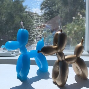 Balloon dog candle/Candle/figure/sculpture/candle 3d/scented/gift/home decor/art design/design candle/fashionable candle/dog/art/deco/unique image 3