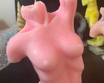 Female torso/Candle/figure/sculpture/candle 3d/scented/gift/home decor/art design/design candle/fashionable/plant/deco/unique