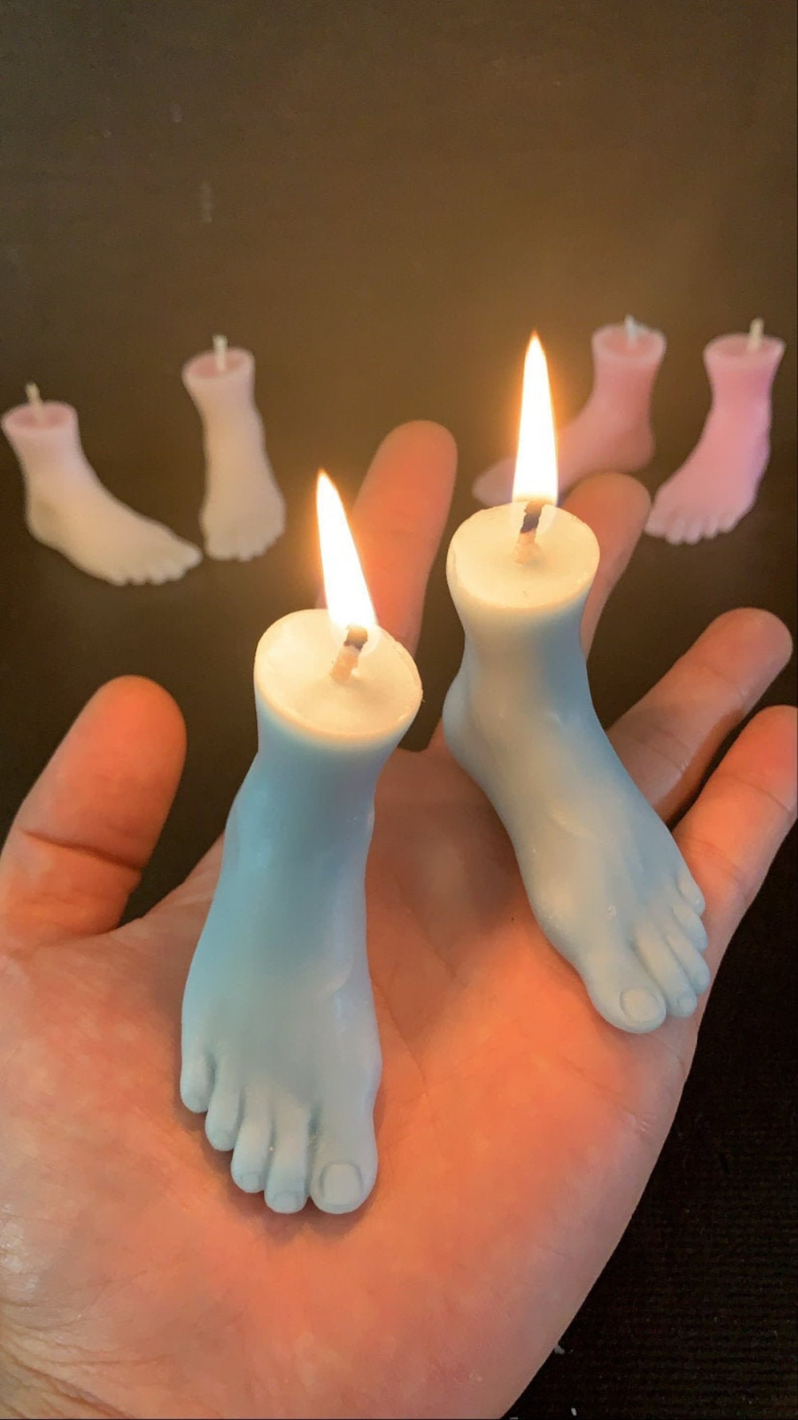 Foot Candles Unique Etsy