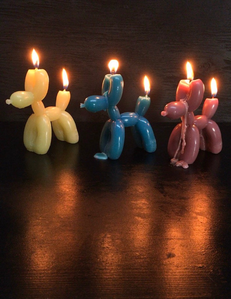 Balloon dog candle/Candle/figure/sculpture/candle 3d/scented/gift/home decor/art design/design candle/fashionable candle/dog/art/deco/unique image 8