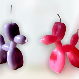 Balloon dog candle/Candle/figure/sculpture/candle 3d/scented/gift/home decor/art design/design candle/fashionable candle/dog/art/deco/unique image 2