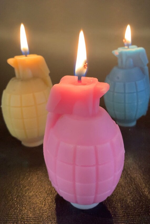 3 Piece Candellana Candles Grenade Set I 3 Piece Candellana Candles Grenade Set I
