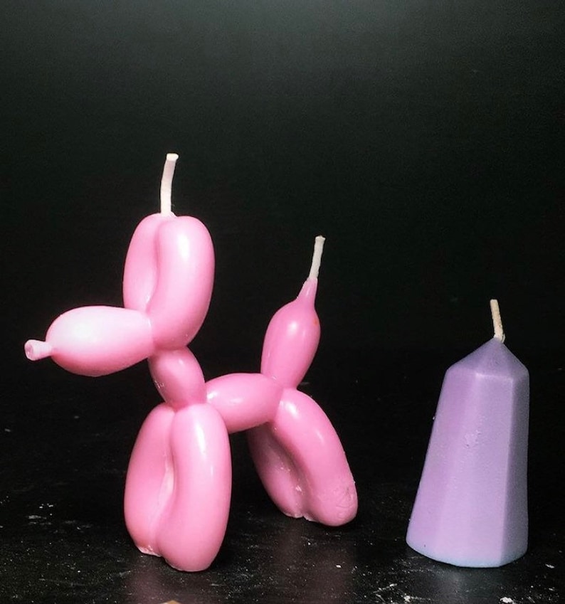 Balloon dog candle/Candle/figure/sculpture/candle 3d/scented/gift/home decor/art design/design candle/fashionable candle/dog/art/deco/unique image 9