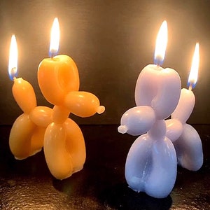 Balloon dog candle/Candle/figure/sculpture/candle 3d/scented/gift/home decor/art design/design candle/fashionable candle/dog/art/deco/unique