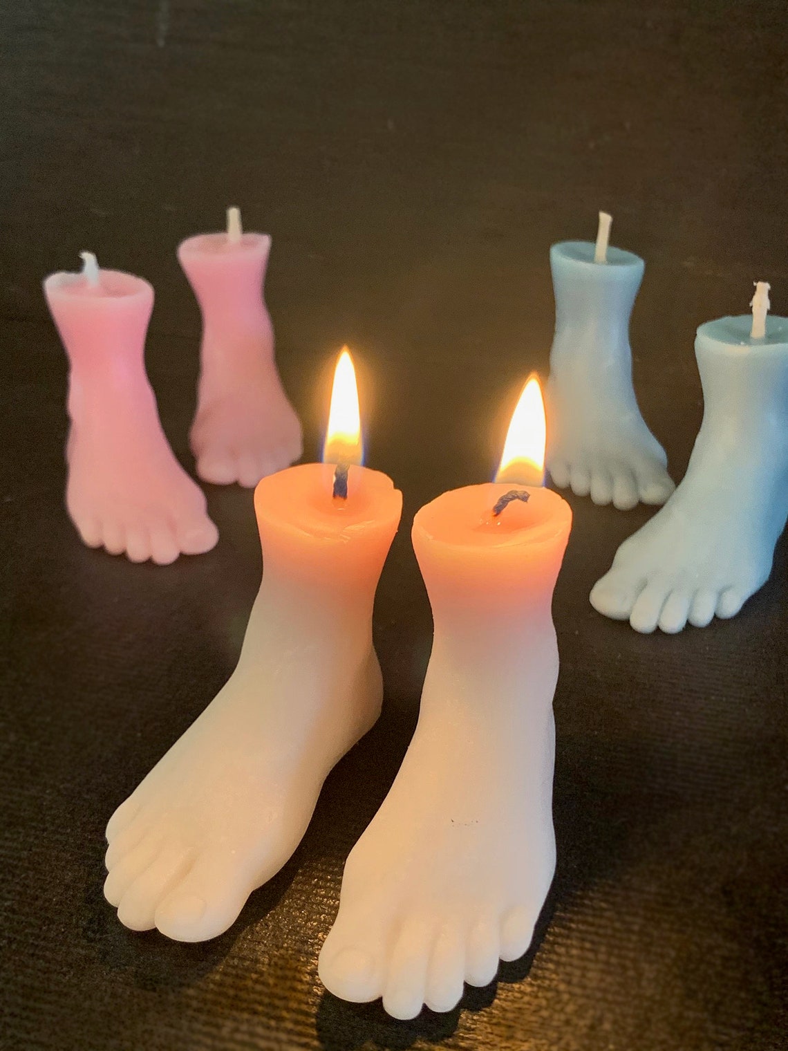 Mini Foot Candles/Candle/figure/sculpture/body Etsy