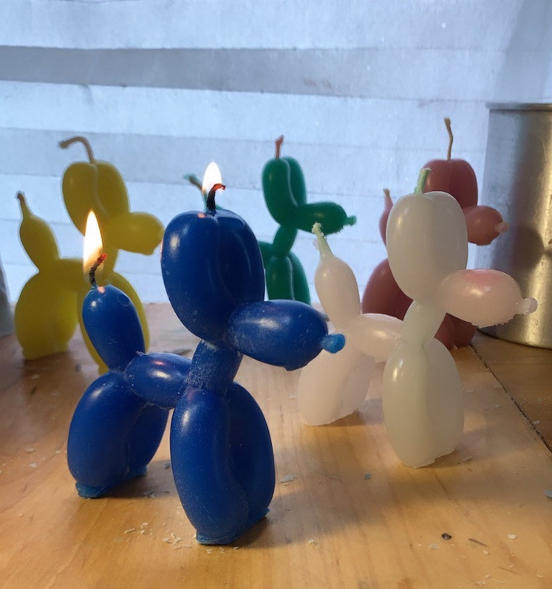 Balloon dog candle/Candle/figure/sculpture/candle 3d/scented/gift/home decor/art design/design candle/fashionable candle/dog/art/deco/unique image 4