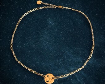 Star necklace, necklace, constellation star jewelry, gift idea for women