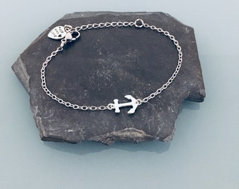 Anchor silver bracelet, woman bracelet, gift idea, jewelry gifts, anchor jewel, silver bracelet, anchor bracelet, silver jewel