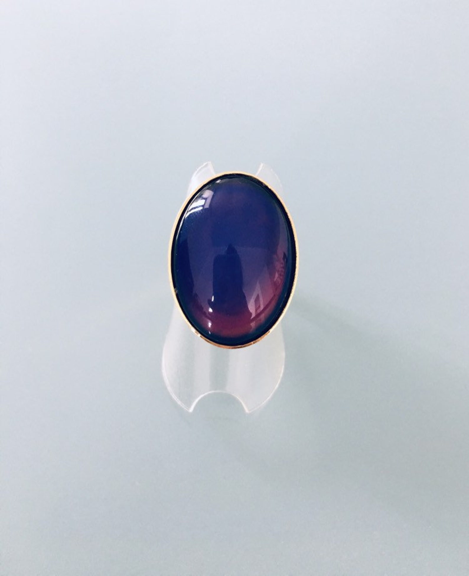 Mood Ring Gold Mood Ring Color Changing Ring Gold Ring | Etsy
