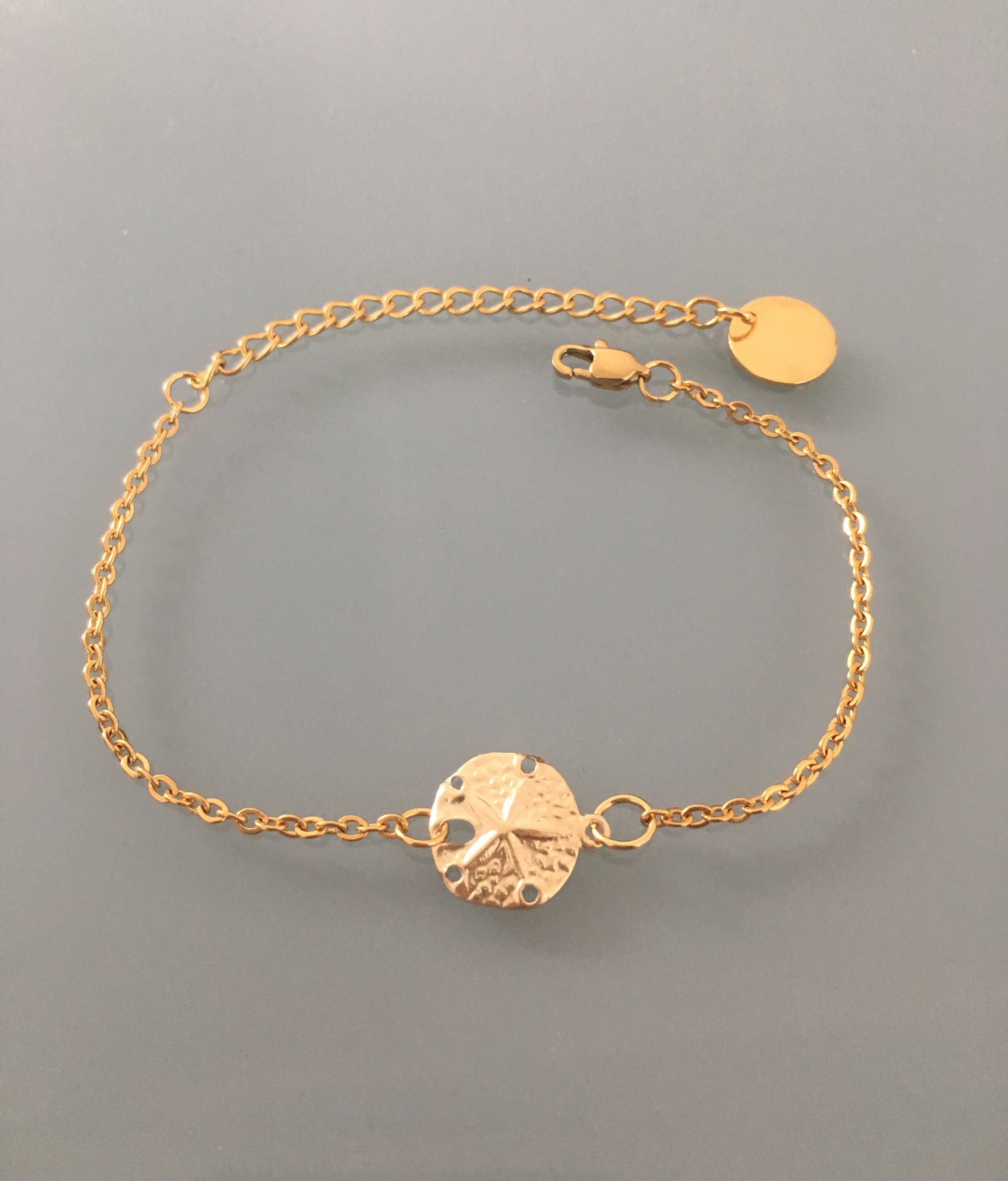 24 k gold Plated seashell bracelet, golden bracelet, gift idea, shell ...