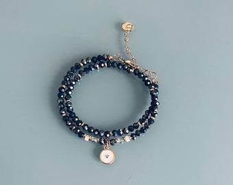 African turquoise bracelet, gourmet woman bracelet magic natural stones and 24k heishi beads, gold bracelet, gift jewelry