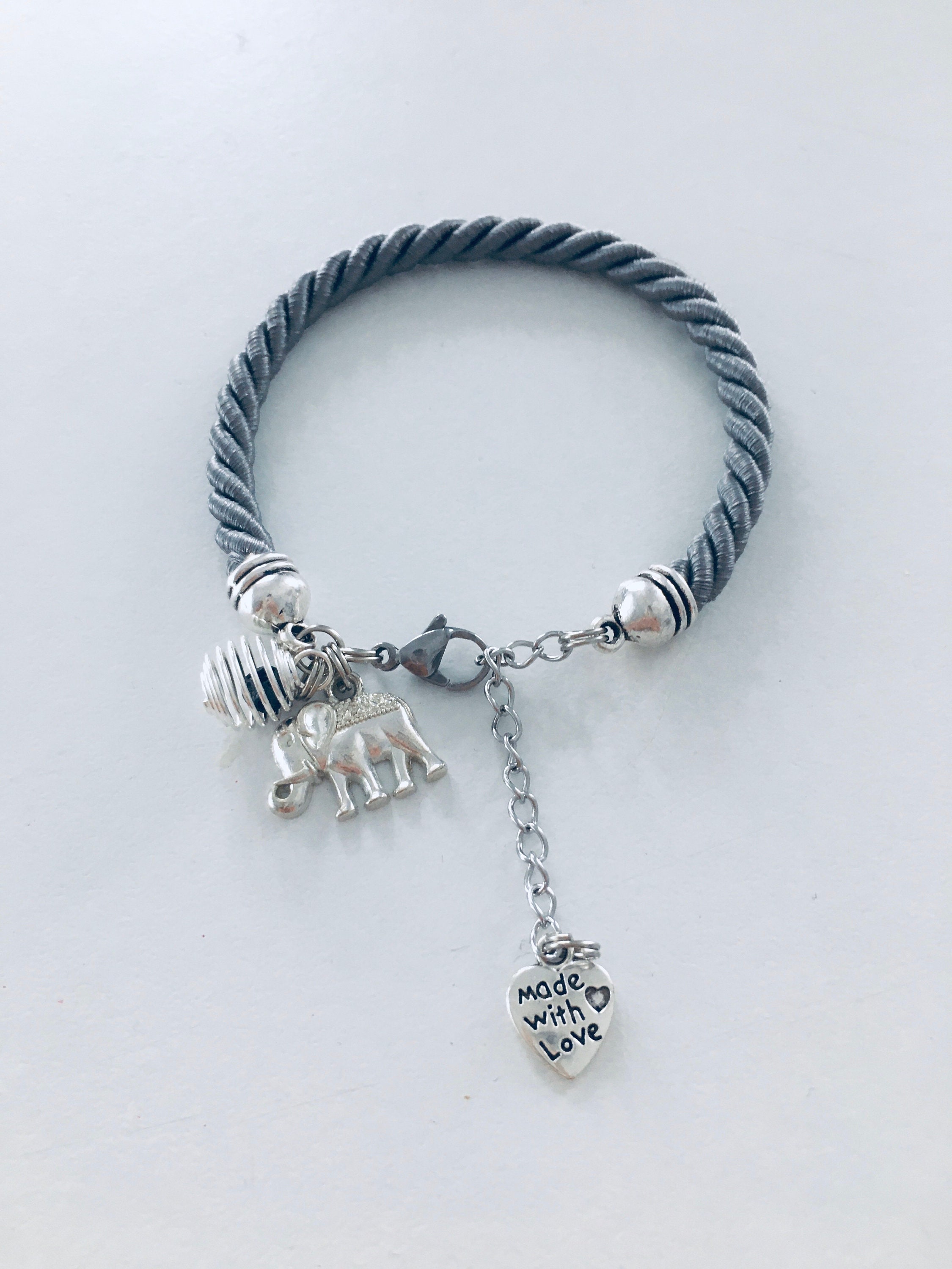 Grey diffuser Bracelet, Diffuser Bracelet, Diffuser Jewelry, Perfume