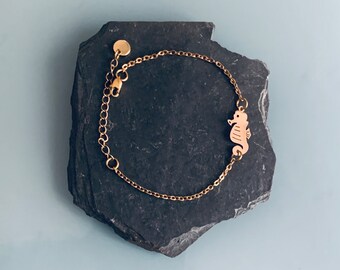 Gold stainless steel infinity curb chain woman bracelet, woman bracelet, golden bracelet, jewelry gifts, constellation Christmas gift