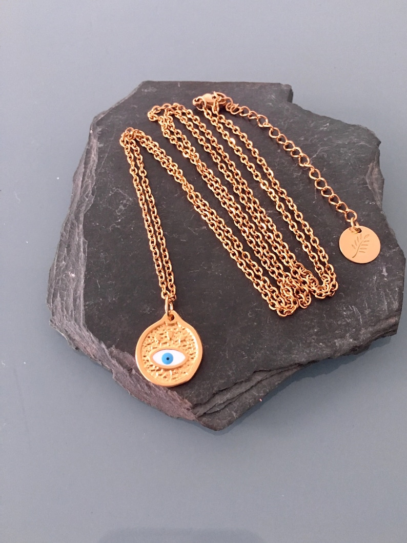 Collier Femme Made By Nami - Acier Inoxydable Doré Avec Pendentif